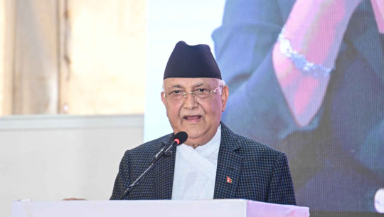 संविधान जोगाउन र सार्वभौमसत्ताको रक्षा गर्न एमाले अध्यक्ष ओलीको अपिल