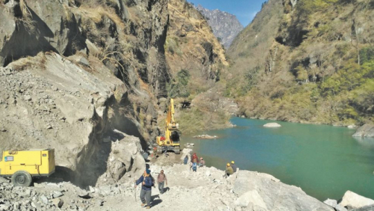 India encroaches and builds a bridge without consent