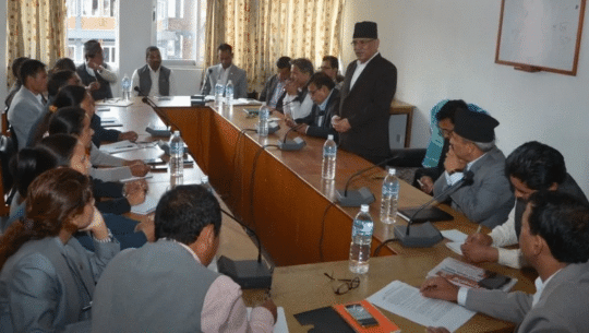सुदूरपश्चिम सरकारबारे छलफल गर्न माओवादी संसदीय दलको बैठक बस्दै 