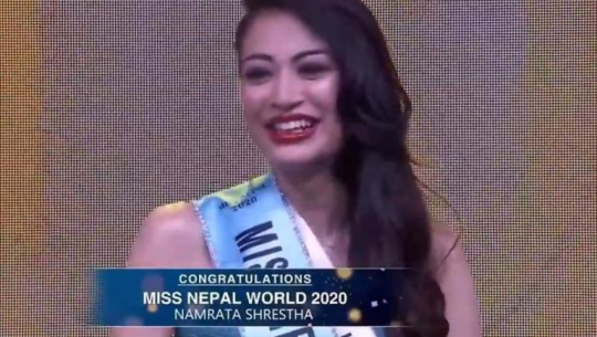 मिस नेपालको उपाधि नम्रतालाई