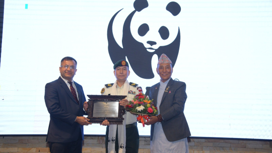 सेनालाई विश्व वन्यजन्तु कोषको सम्मान