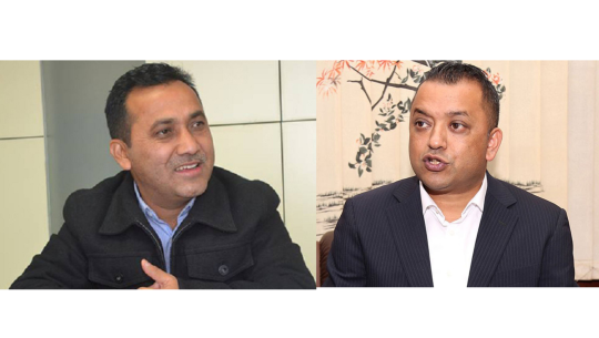 नेपाली कांग्रेसका महामन्त्री गगन थापा र विश्वप्रकाश शर्मा पार्टीबाट निष्कासित