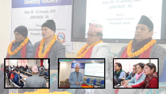 कैलाली बहुमुखी क्याम्पसमा प्राध्यापक लक्षित अनुसन्धान पद्धति तालिम आयोजना  