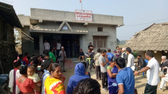 Gauriganga municipality office on a lockdown