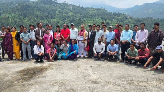 दलित समुदायमा वैदिक संस्कार फैलाउने पन्त पुर्चौडी नगरपालिकाबाट सम्मानित