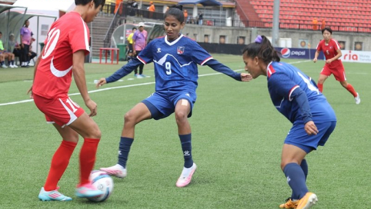 महिला एशियन कप छनोटमा नेपाल उत्तर काेरियासँग ११–० ले पराजित 