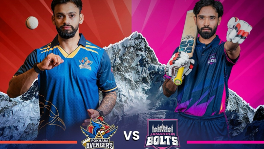 एनपिएलः टस जितेर ब्याटिङ गर्दै पोखरा