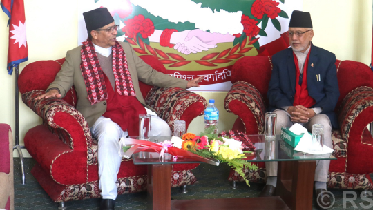 सुदूरपश्चिम र गण्डकी प्रदेशका प्रमुखबीच छलफल