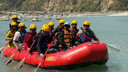 Commercial rafting launched on Mahakali river in Kanchanpur