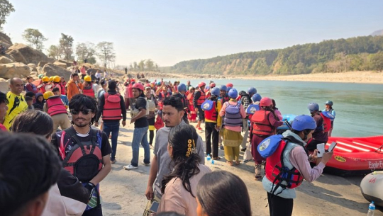 अन्तरराष्ट्रिय युवा सम्मेलनका अवसरमा कञ्चनपुरको महाकालीमा जलयात्रा