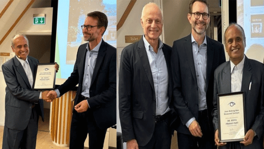 आँखा विशेषज्ञ डाक्टर पन्त ‘बोबर्ग–एन्स लेक्चर एण्ड अवार्ड’बाट सम्मानित