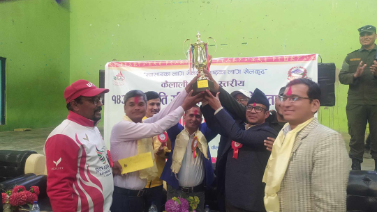 धनगढी उपमहानगरले जित्यो राष्ट्रपति रनिङ शिल्डको उपाधि