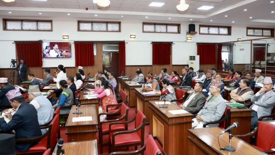 राष्ट्रियसभामा बजेटमाथि छलफल  :  बजेट कार्यान्वयन, ऋण व्यवस्थापन र कर नीतिमा प्रश्न