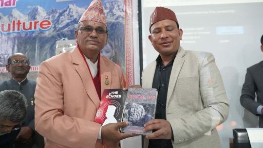 पूर्व मुख्यमन्त्री रावलकाे पुस्तक भारतकाे एसएसजे विश्वविद्यालयकाे पाठ्यक्रममा