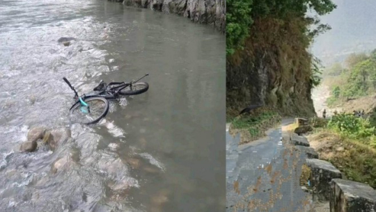 साइकल भीरबाट खस्दा दार्चुलामा दुई विद्यार्थी घाइते