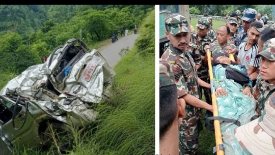 बैतडीका एक परीवार सवार स्कारपियो मकवानपुरमा दुर्घटना, महिलाको मृत्यु  