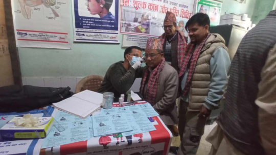 कैलालीको गौरीगंगामा निःशुल्क कान शिविरबाट १७५ जनाले सेवा लिए