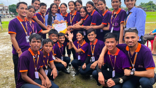 विद्यालय स्तरीय डेउडा प्रतियोगितामा ऐश्वर्य विद्या निकेतन पहिलो हुँदा एसपीए कलेज दोस्रो