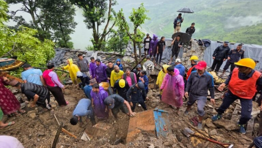 पहिरोको जोखिममा रहेका ११५ जनालाई सुरक्षित स्थानमा सारियो