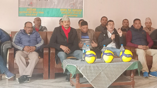 कञ्चनपुरमा चार लाख प्रथम पुरस्कारको भलिबल प्रतियोगिता हुँदै