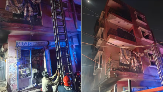 दिल्लीमा भीषण आगलागी, ४ जनाको मृत्यु